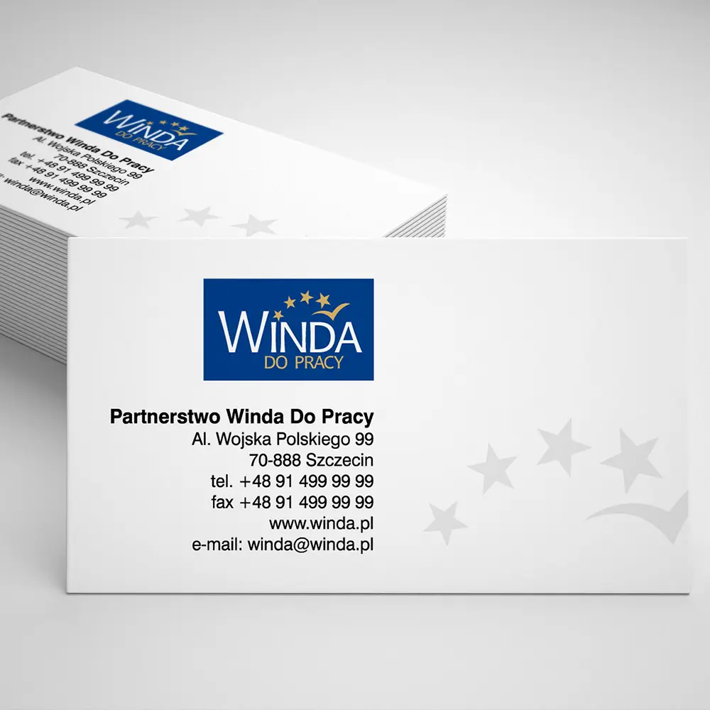 Projekt logo i wizytówka Winda do pracy - Winda do pracy